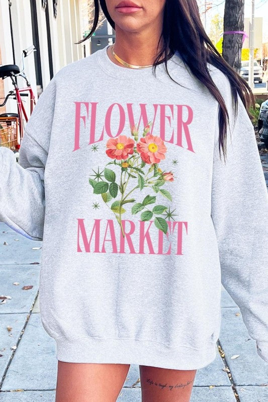 Flower Market Graphic Sweatshirt