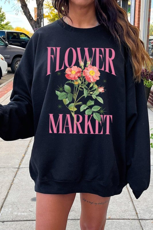 Flower Market Graphic Sweatshirt
