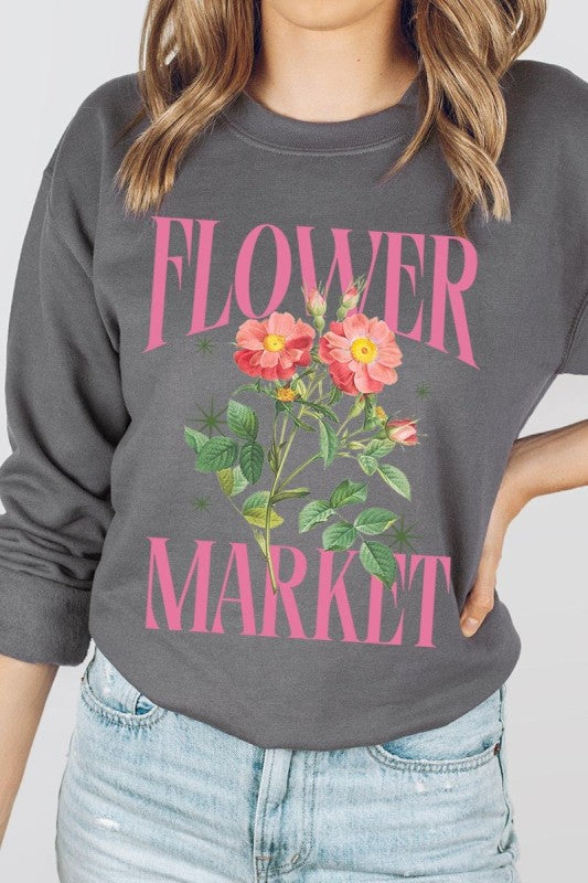 Flower Market Graphic Sweatshirt