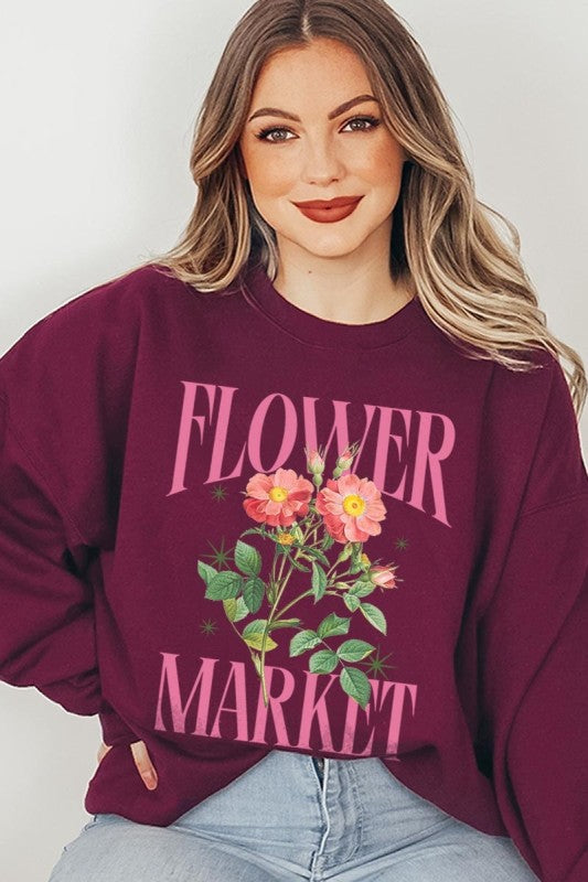Flower Market Graphic Sweatshirt