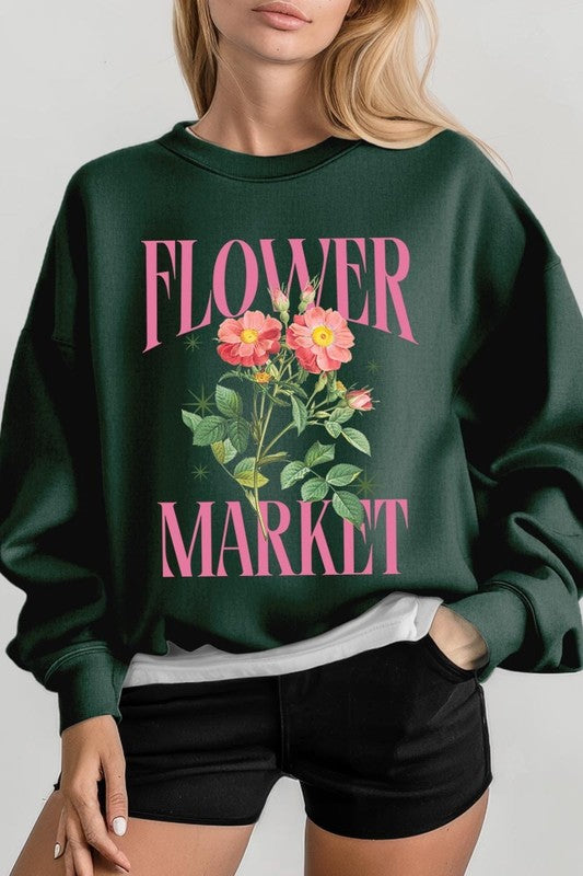Flower Market Graphic Sweatshirt