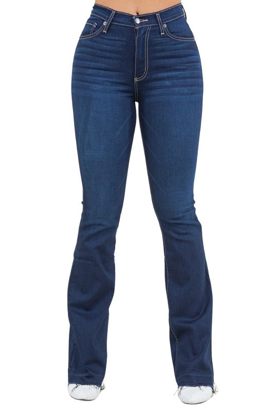 GJG Denim Judy Boot Cut Jean in Dark Blue Denim