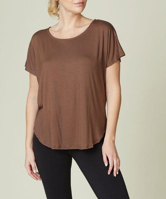 Fabina Bamboo Casual Dolman Sleeve Top