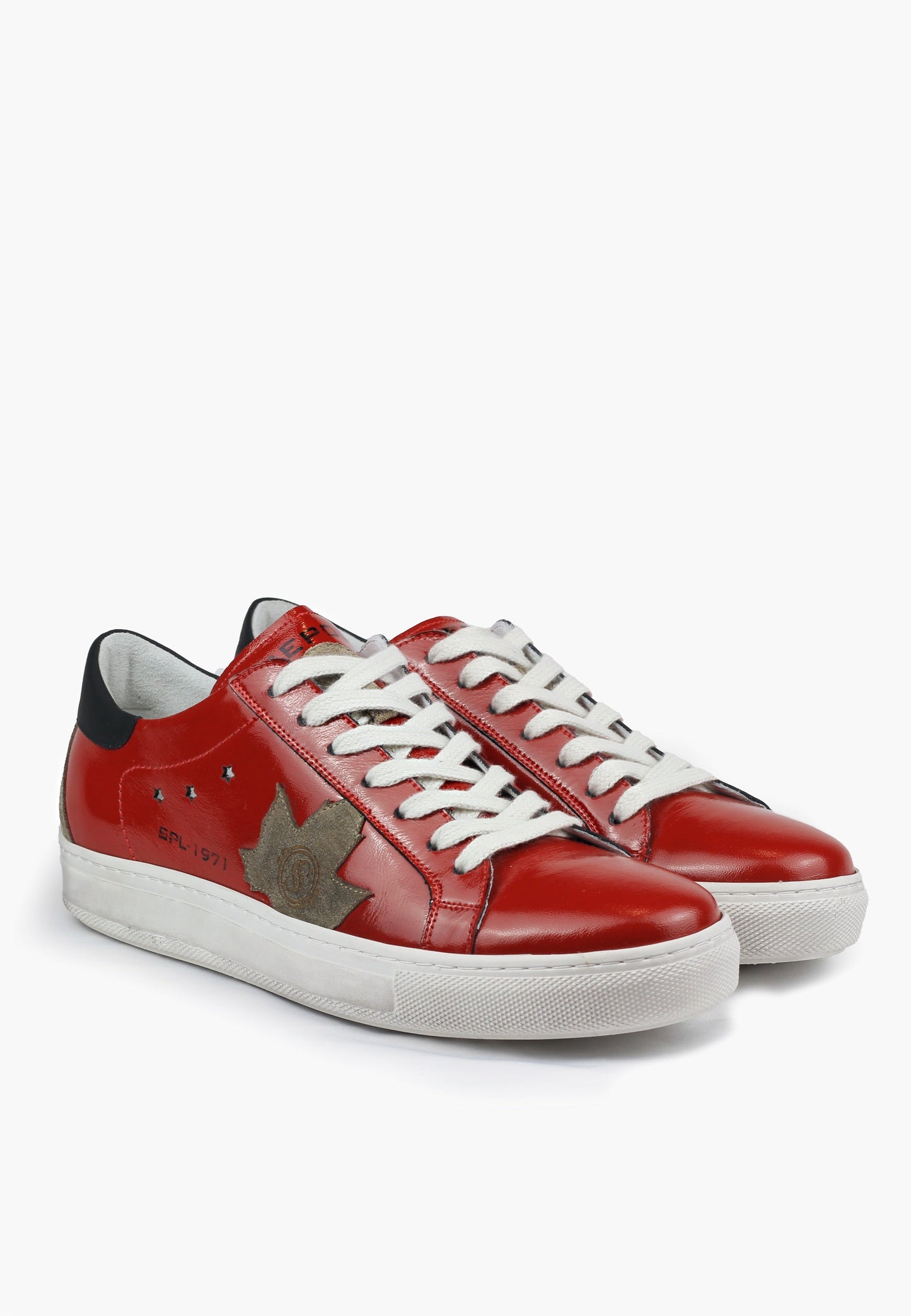 Men's Sepol Distreesed Sneaker Red