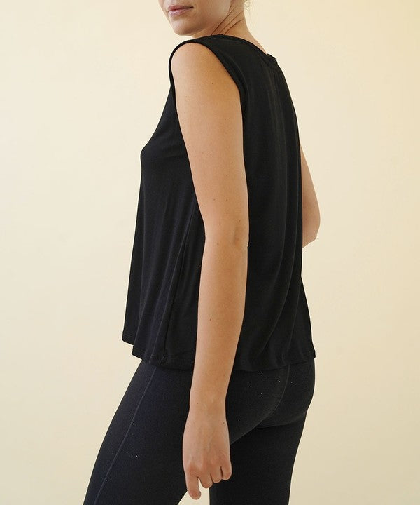 Fabina Bamboo Muscle Sleeveless Top