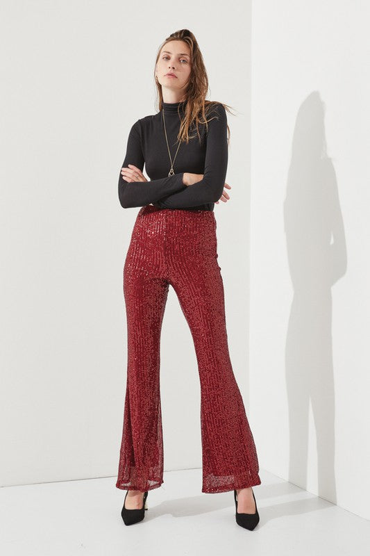 Jade By Jane High Waist Sequin Pants