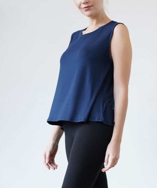 Fabina Bamboo Muscle Sleeveless Top