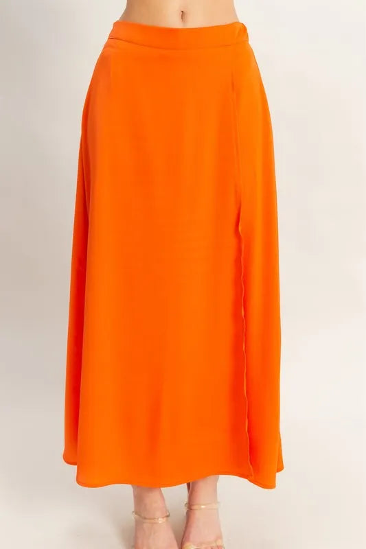 HYFVE Sleeveless Top and Maxi Skirt Set in Orange