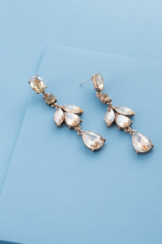 Esmerelda Dangle Earrings | Light Amber