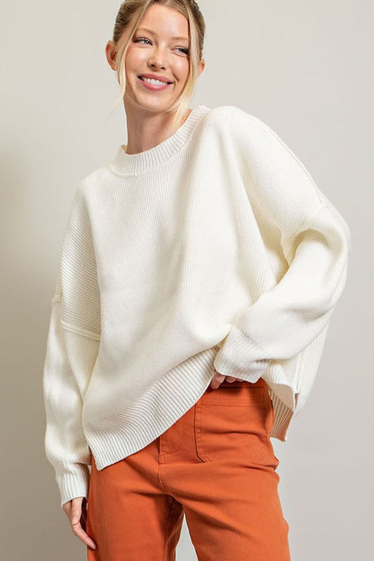 Eesome | Long Sleeve Ribbed Sweater