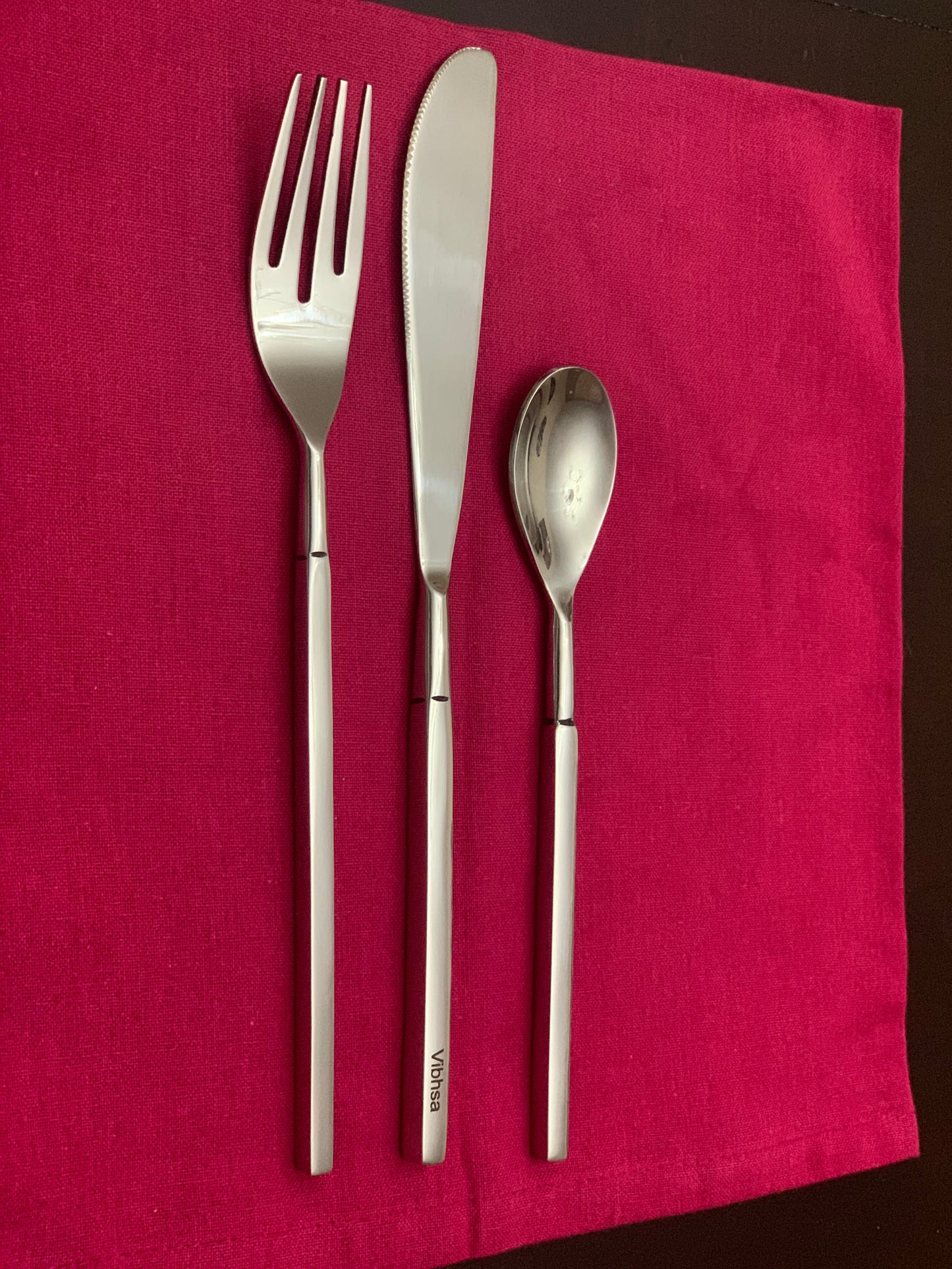 Vibhsa 36-PC Flatware Set (Dinner Knife, Dinner Fork, Dessert Spoon)