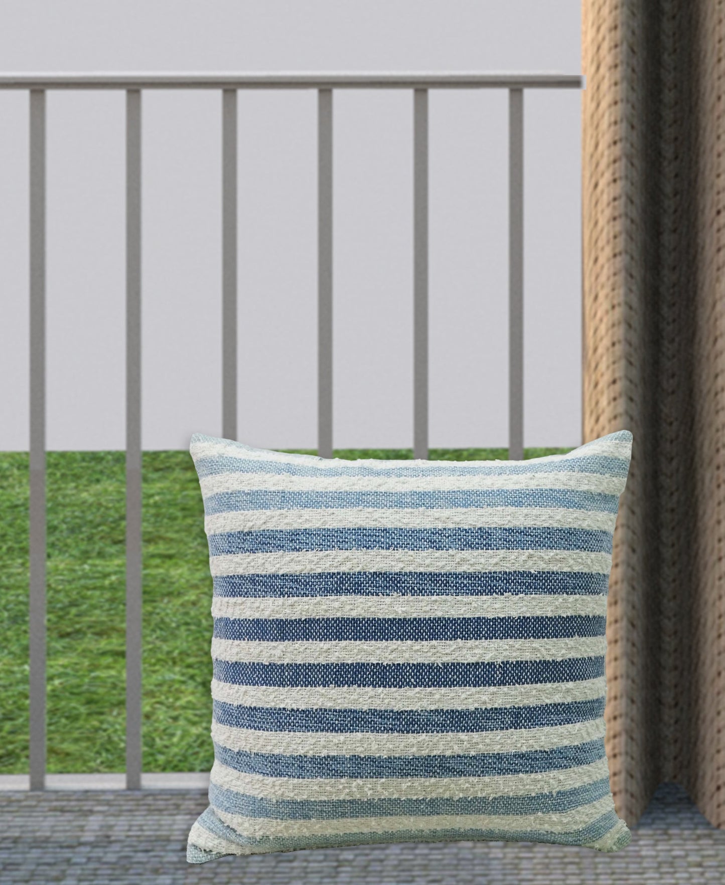 Linden Street 100% Cotton Ombre Textured Stripe Pillow