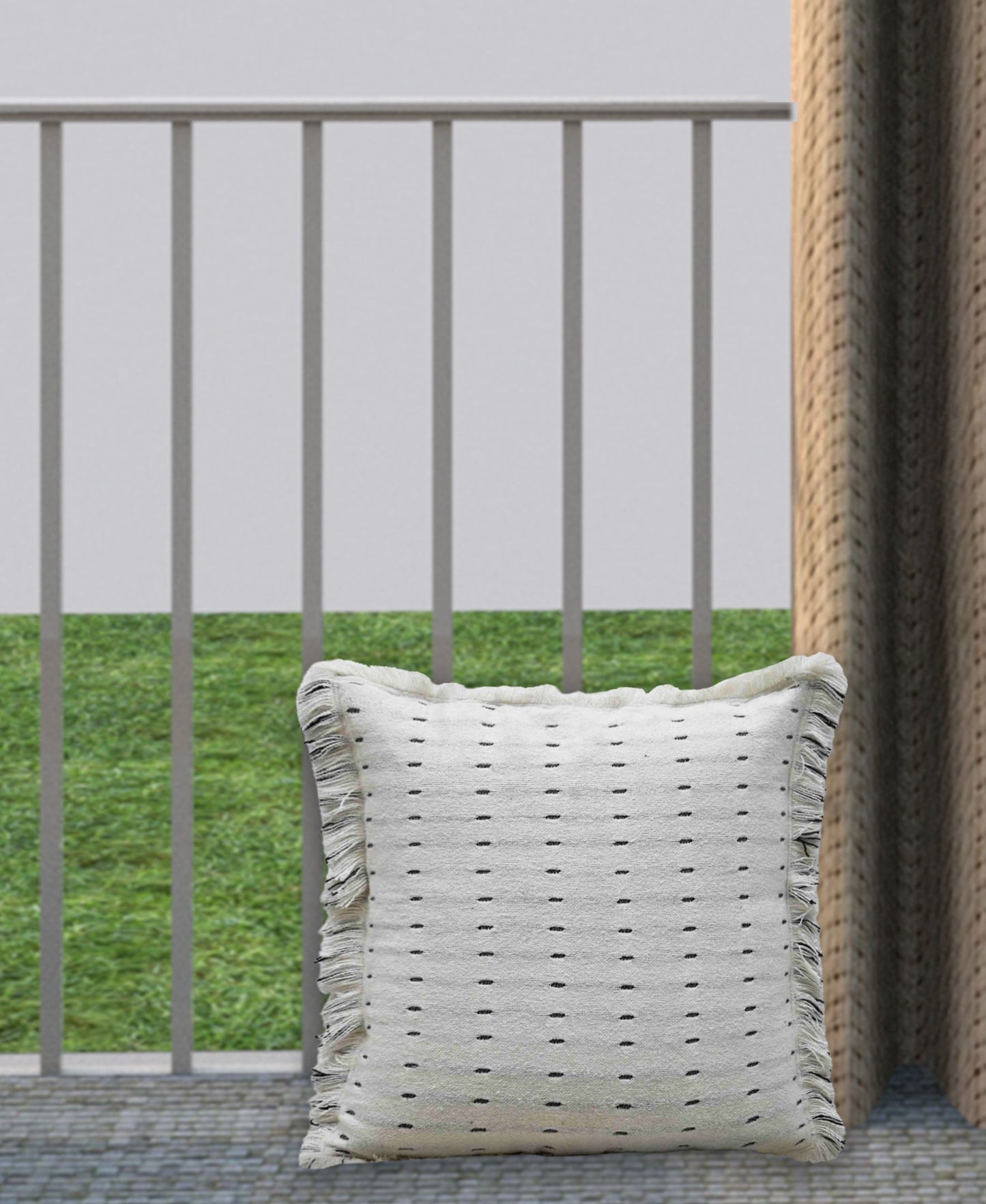 Layered Handwoven Super Soft Decorative Pillow, 20" x 20"