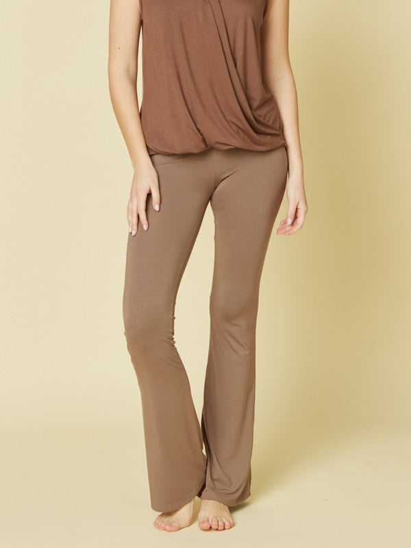 Fabina Bamboo Slim Bell Yoga Pants