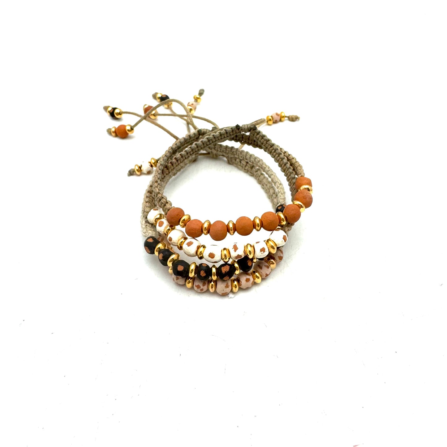 Jameson Macrame Bracelet- White