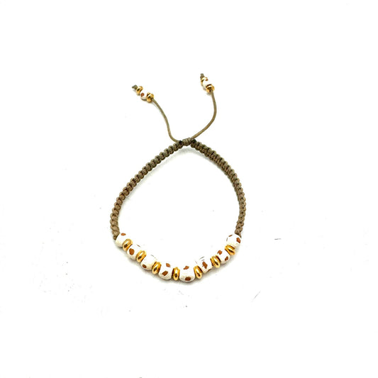 Jameson Macrame Bracelet- White