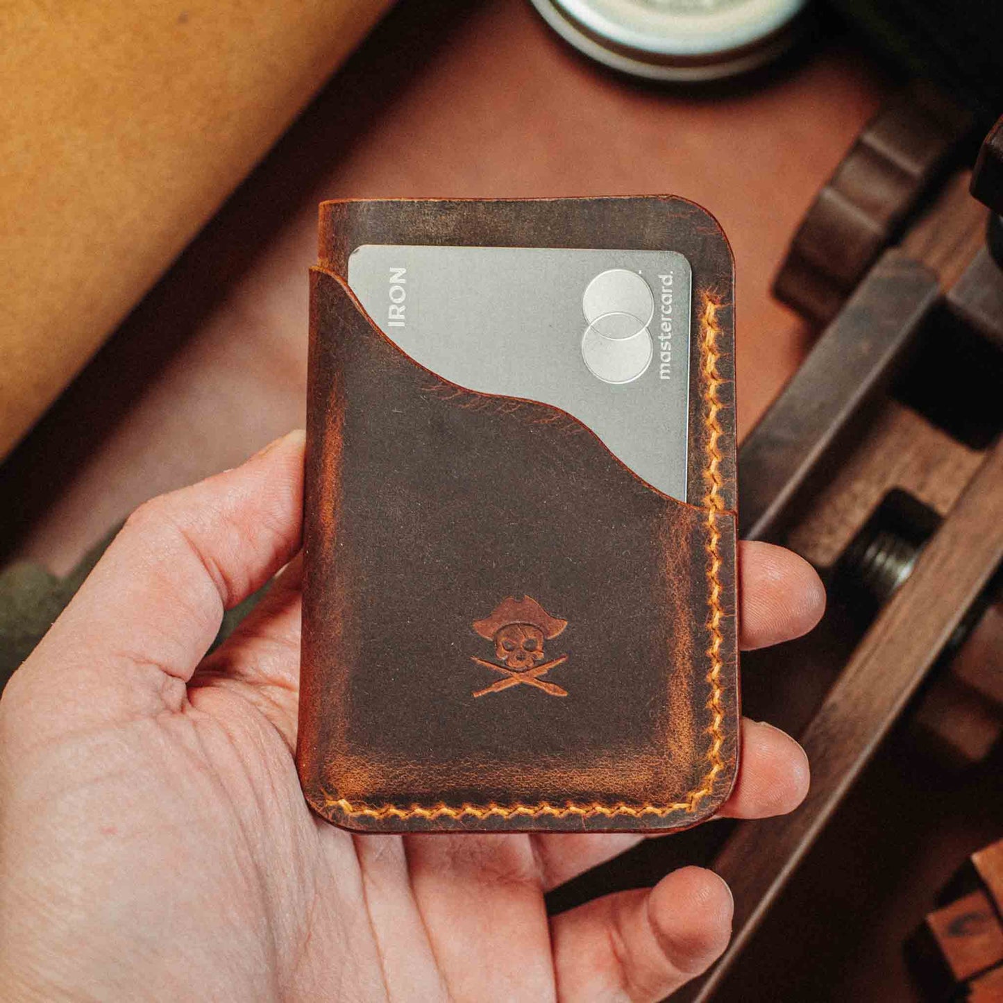 Slim Card Holder - Venturer v2 | Minimalist Leather Wallet | EDC
