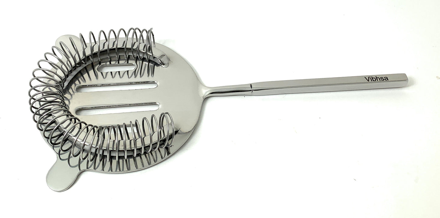 Vibhsa Bar Tools Accessories & Bartending Kit set of 4 for Home Bar (Silver)