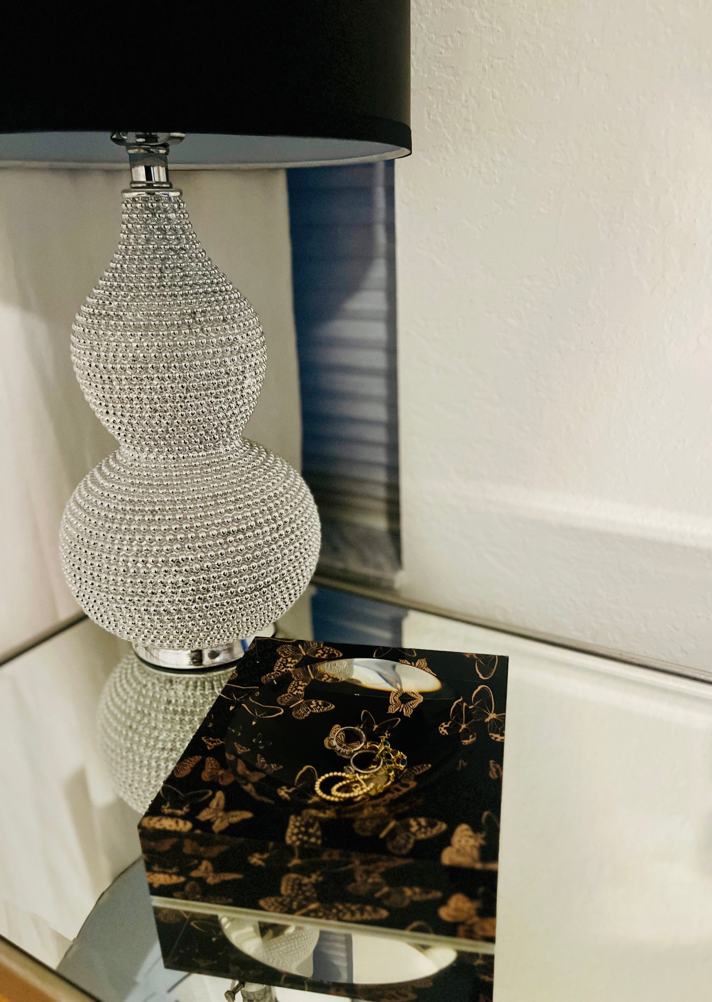 Metallic Butterfly Candy Dish