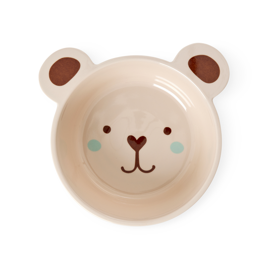 Melamine Kids Bowl | Brown Bear Print - 16.9oz