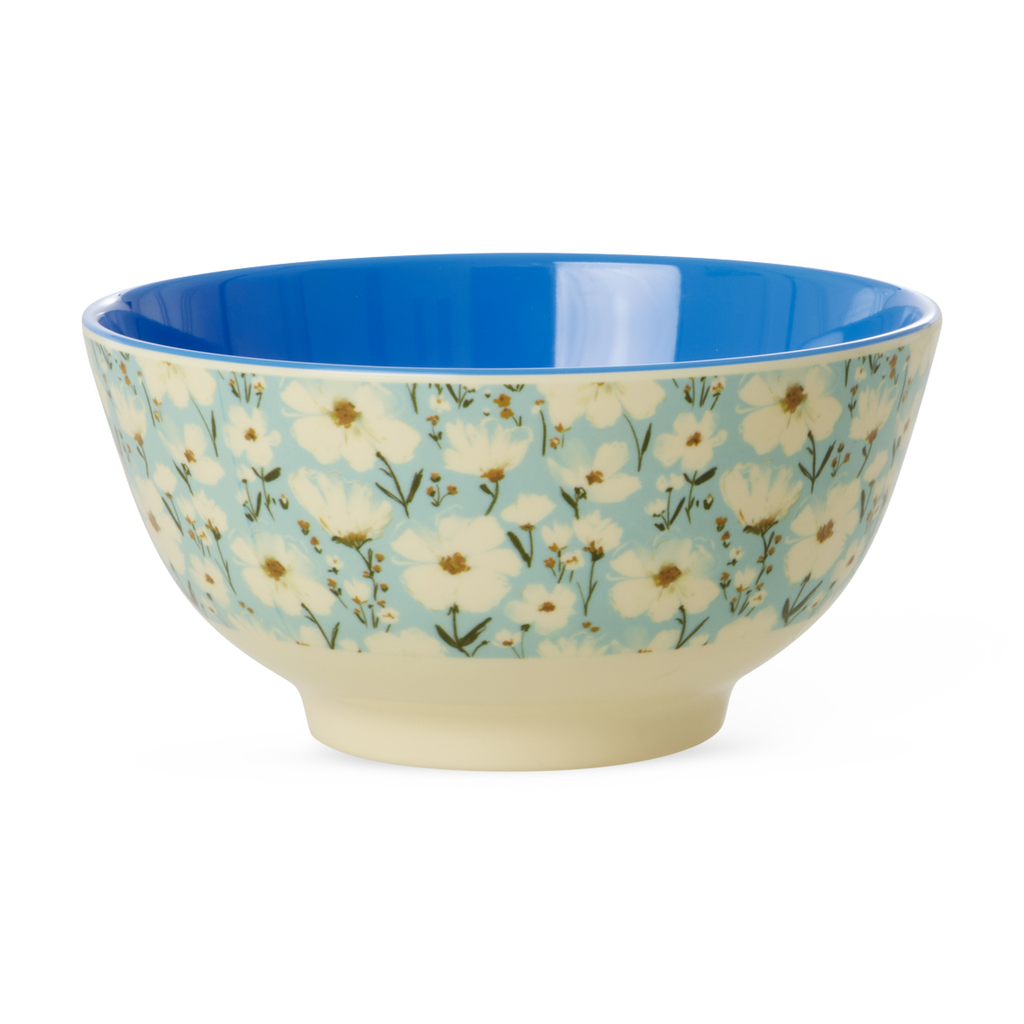 Medium Melamine Bowl - Summer Bloom Print - 23.7oz