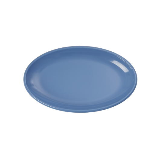 Small Melamine Serving Dish - Dusty Blue