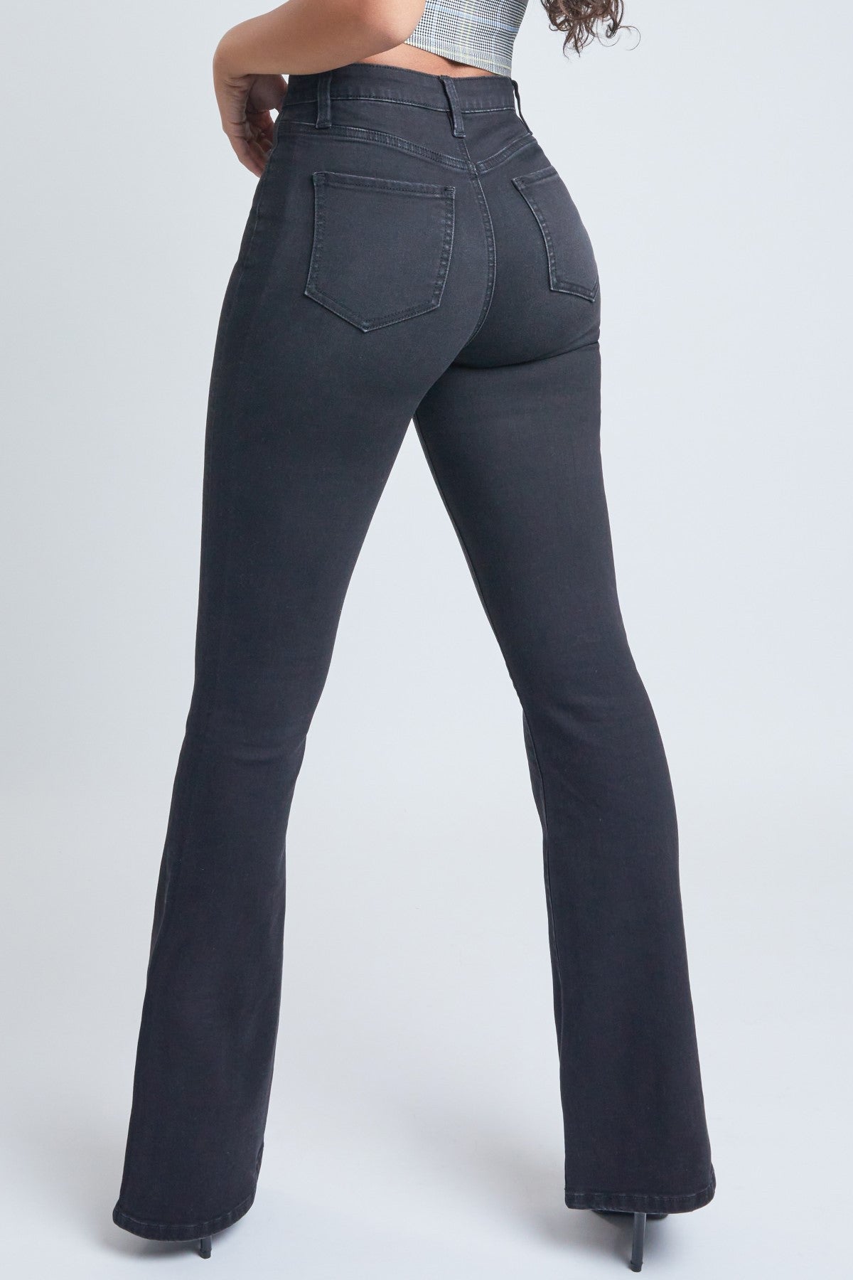 Women's Flare Jeans With Shadow Side Panel