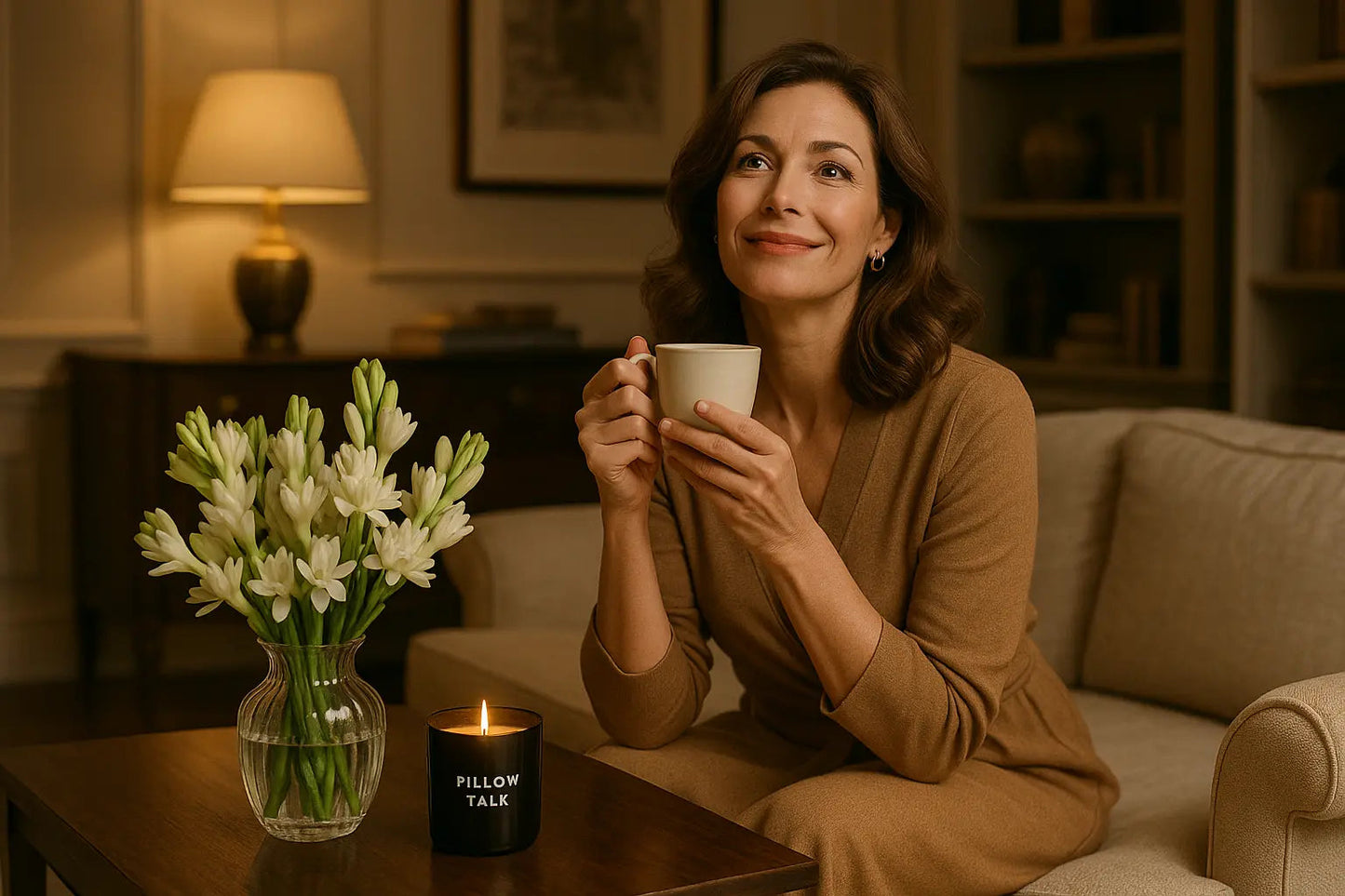 Pillow Talk Tuberose Candle - Luxury Coconut Wax | Harmonie
