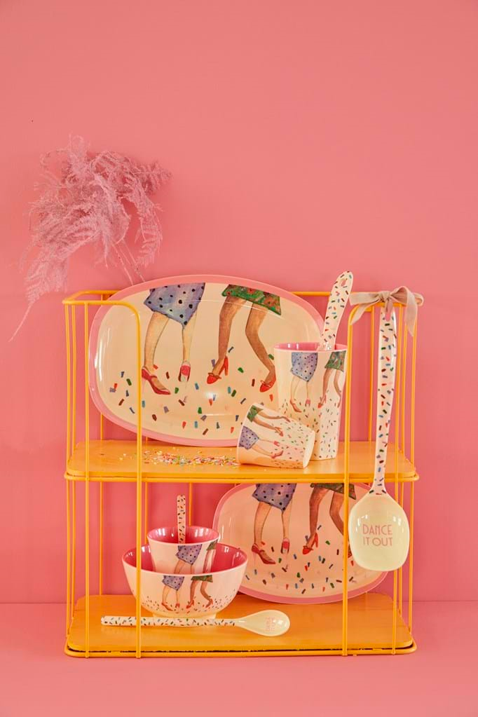 Melamine Salad Spoon | Dancing Legs Print