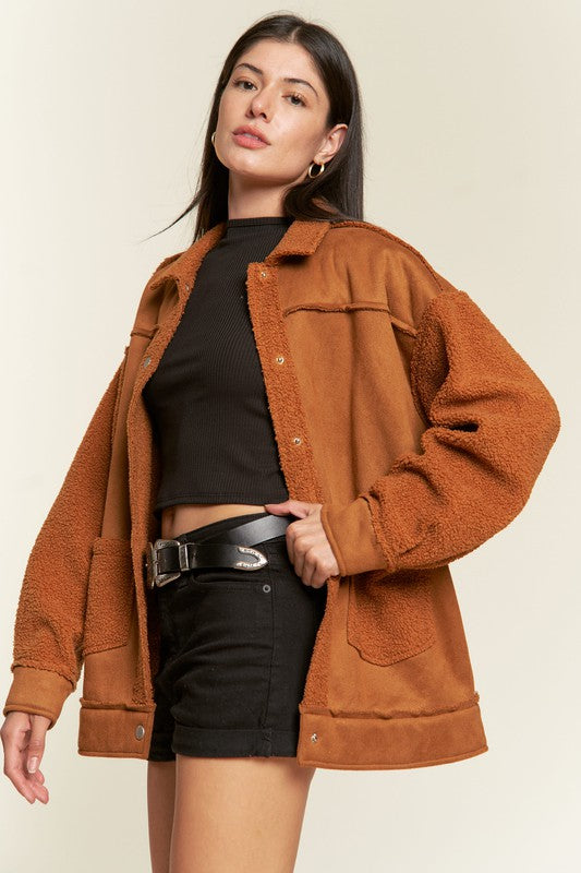 Jade by Jane | Faux Fur and Suede Jacket
