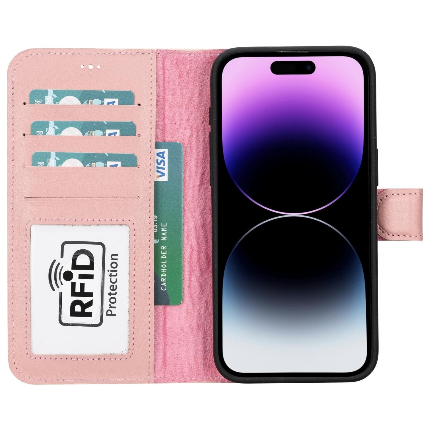 Magic iPhone 15 Pro Max Detachable Leather Wallet Case