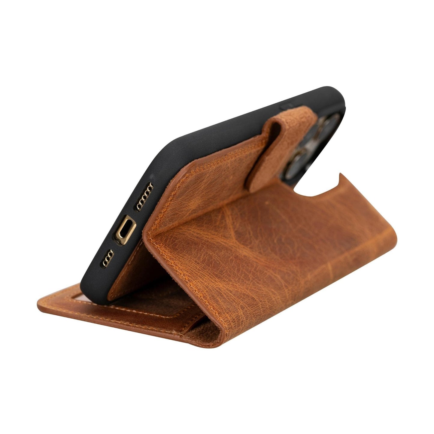 Magic iPhone 15 Pro Max Detachable Leather Wallet Case