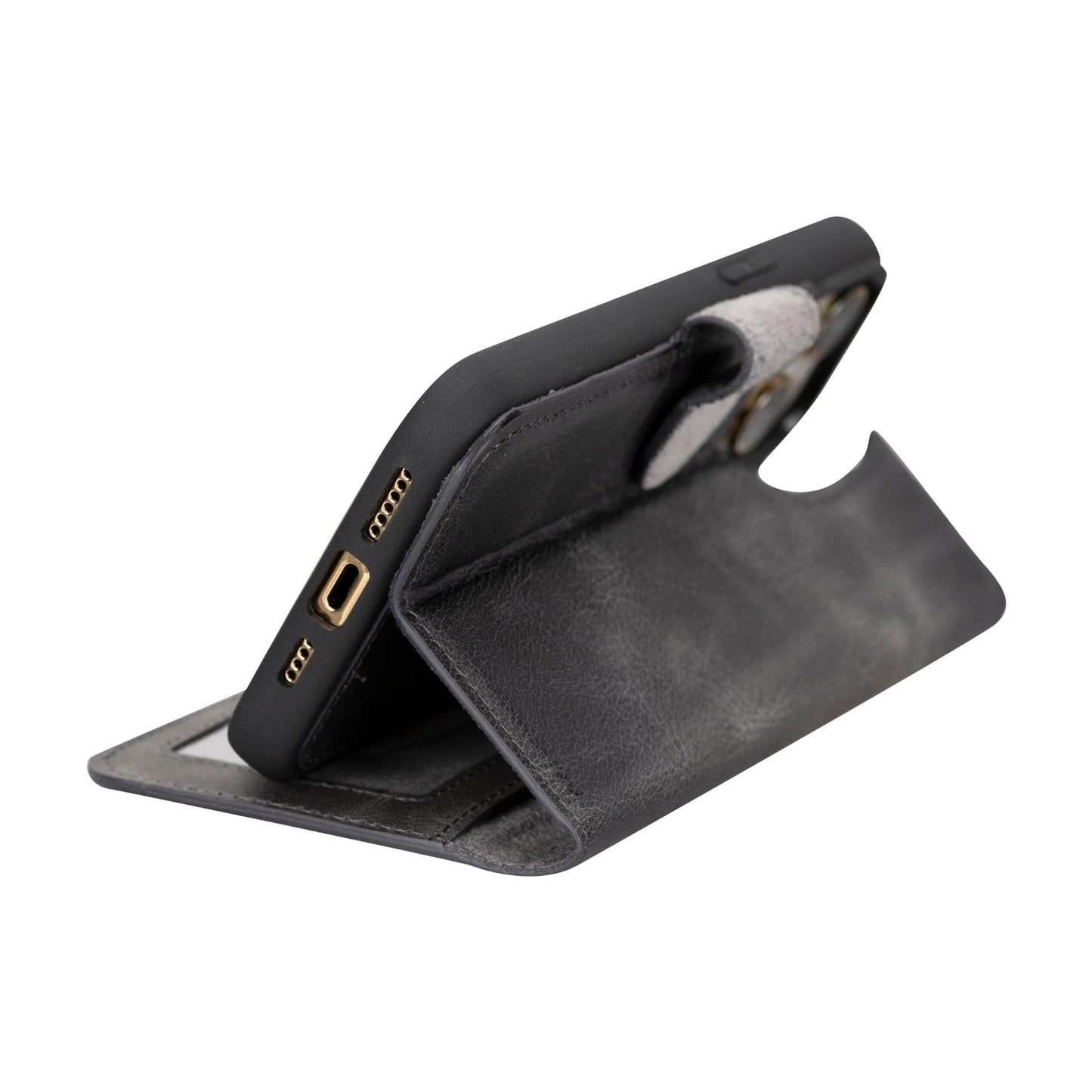 Magic iPhone 15 Pro Max Detachable Leather Wallet Case