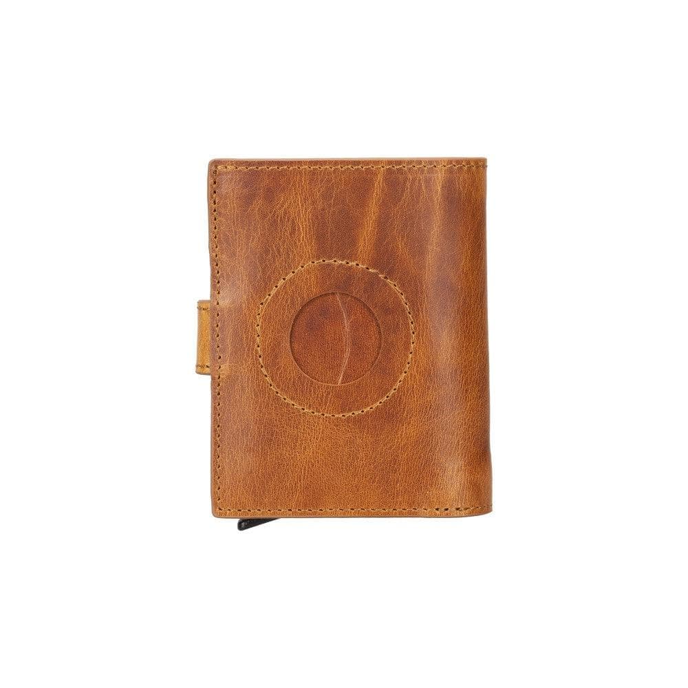 Palertag Zip Mechanical Leather Card Holder with AirTag Slot