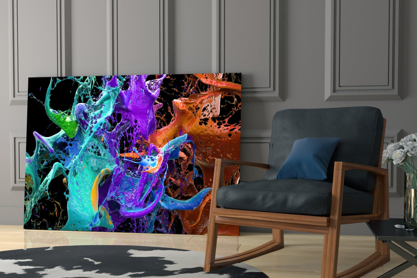 Colors Glass Wall Art