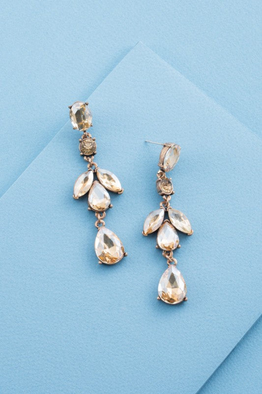Esmerelda Dangle Earrings | Light Amber