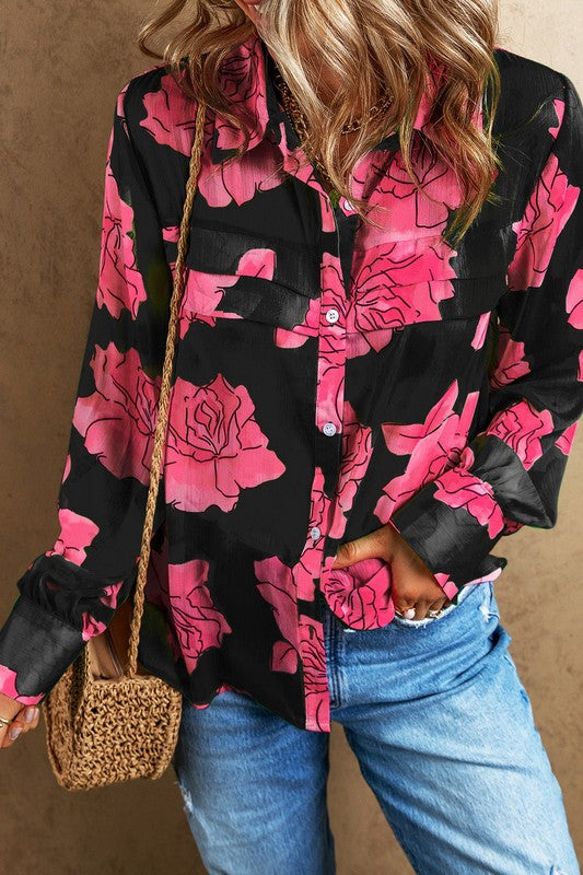ClaudiaG Rosy Long Sleeve Shirt