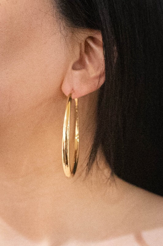 Bold Hoop Earrings | Gold