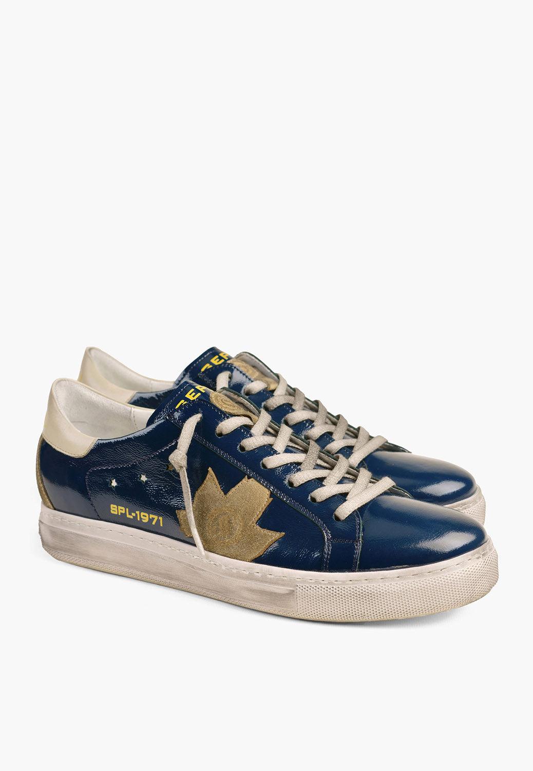 Men's Sepol Distressed Sneaker Navy