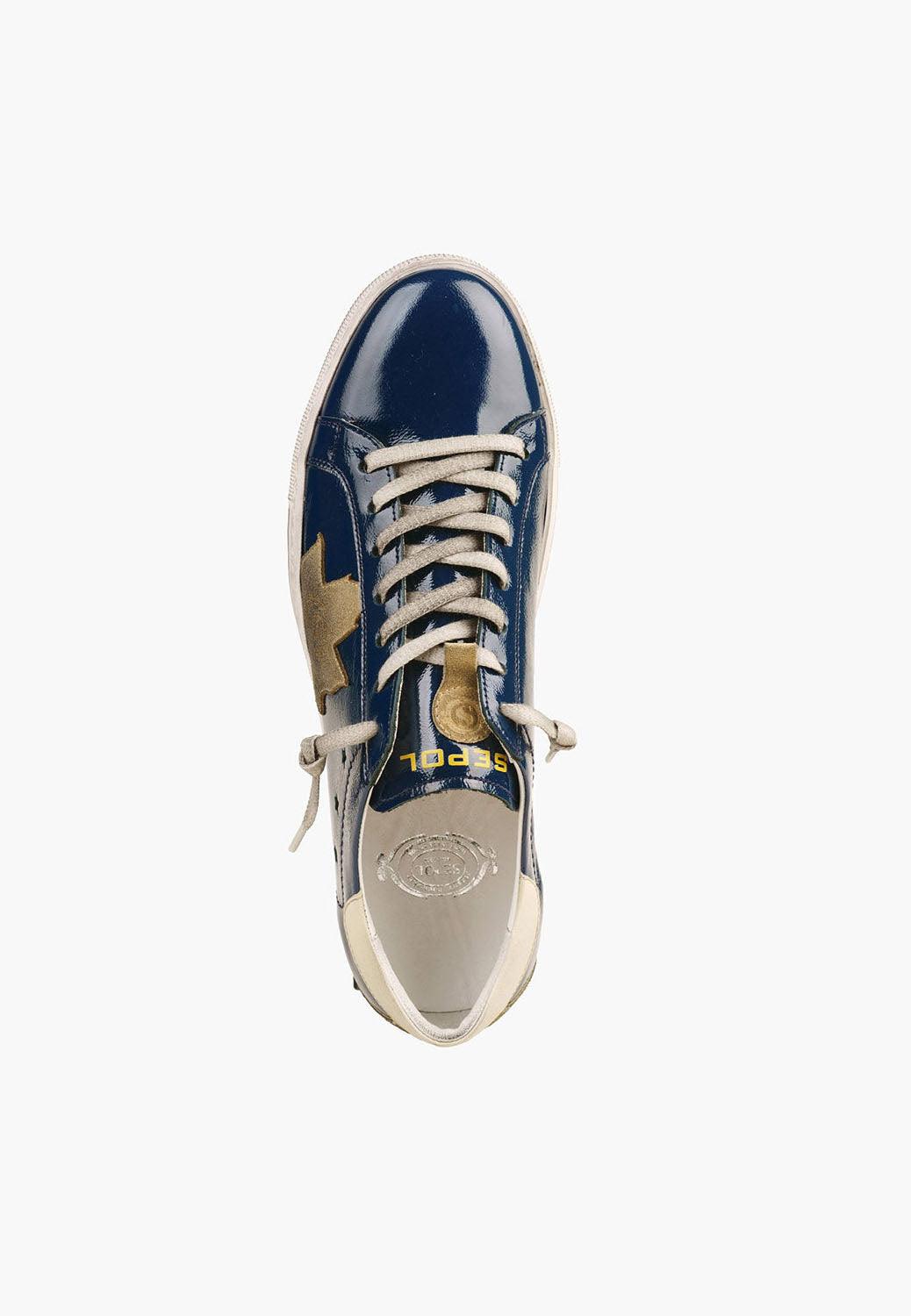 Men's Sepol Distressed Sneaker Navy