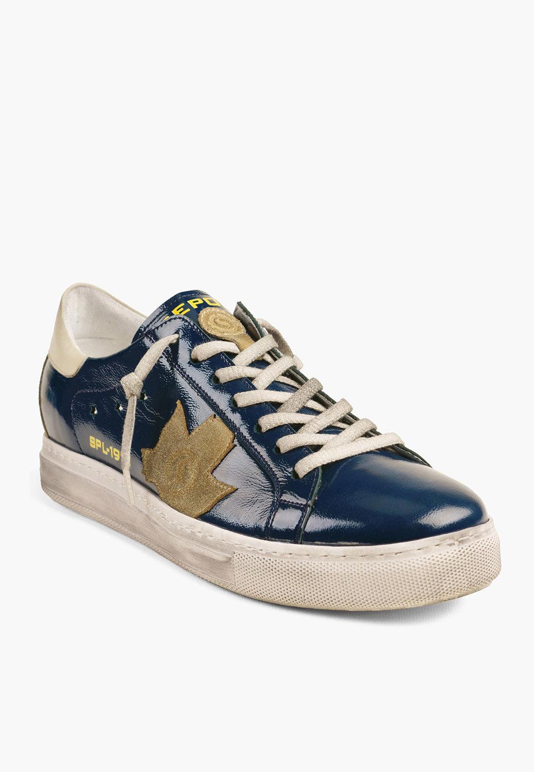 Men's Sepol Distressed Sneaker Navy