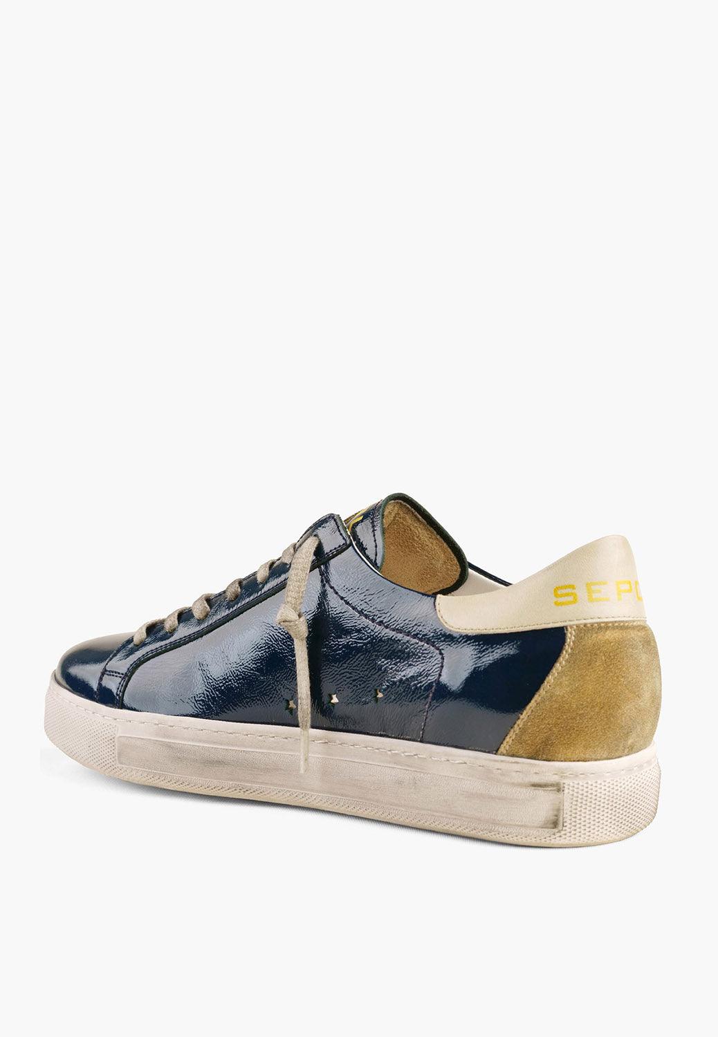 Men's Sepol Distressed Sneaker Navy