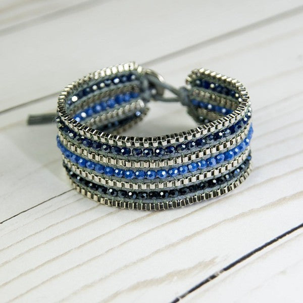 Claudia G Looped Bracelet -Sapphire