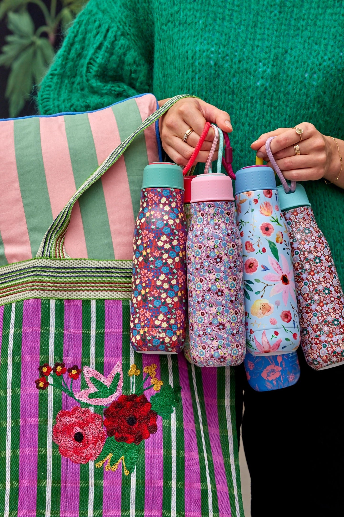 Stainless Steel Thermo Bottle | Floral Print