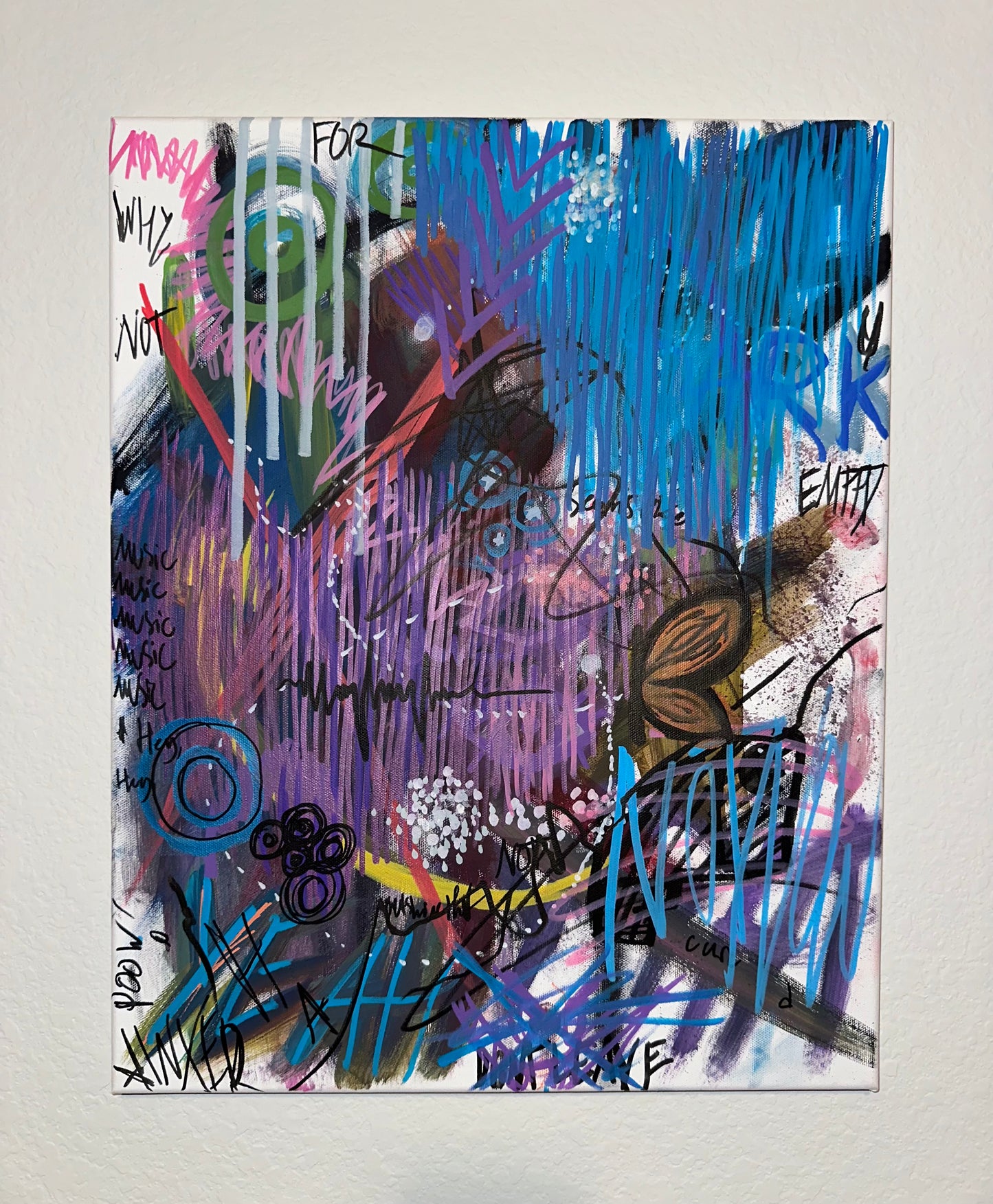 "DYNAMIC" Graffiti Wall Art one of a kind Original Painting Signed by Artist