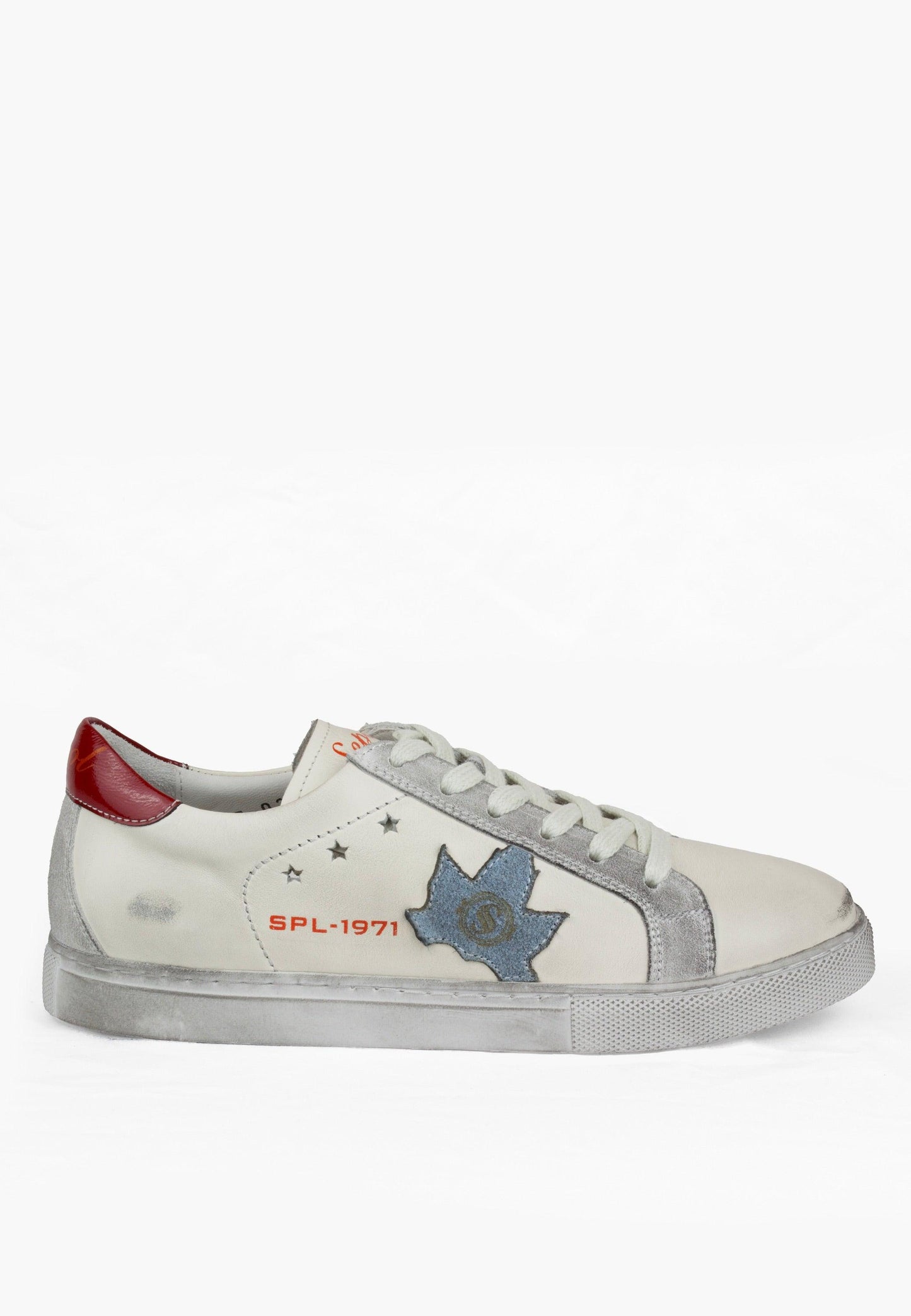 Sepol Women's W-Fresh Distressed Sneaker White