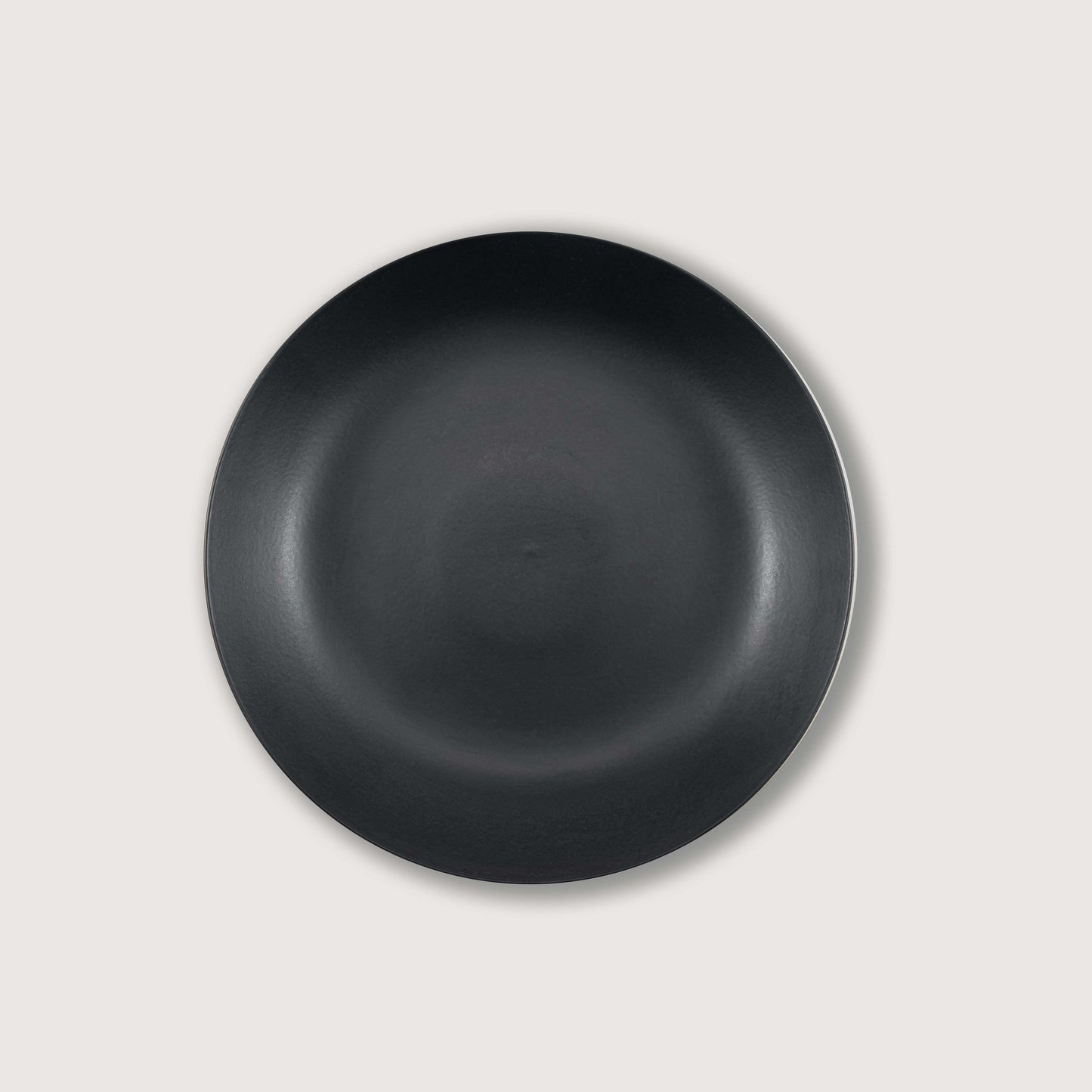 Matte Black Ceramic Footed Bowl