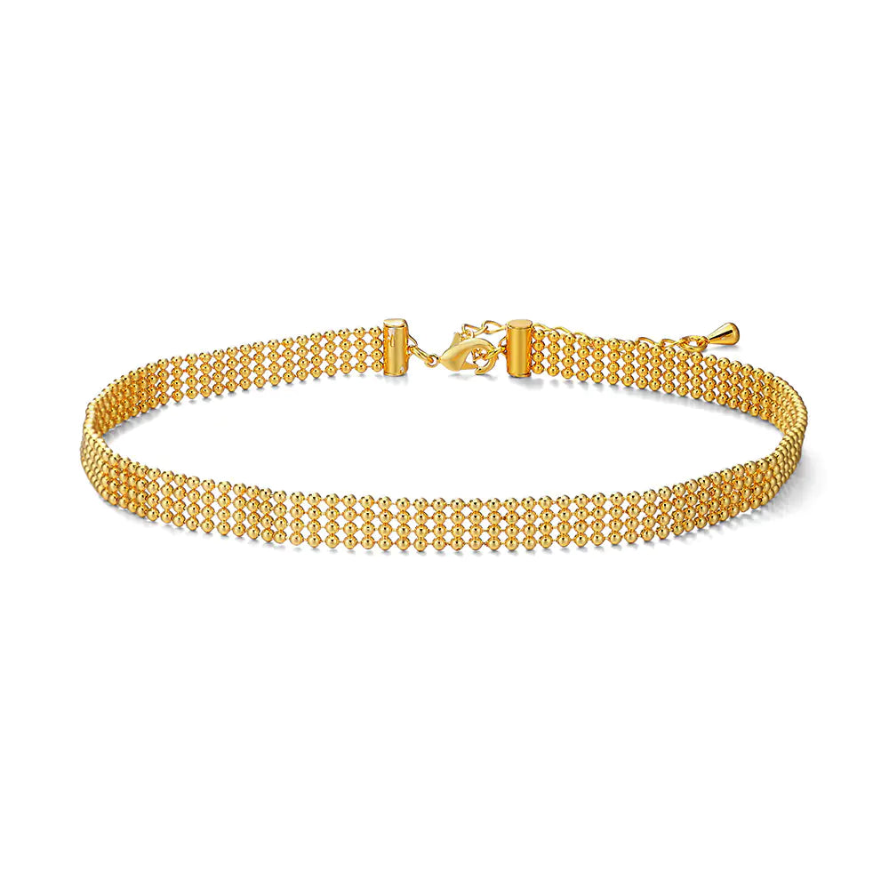 Gold-Plated Women's Neck Chain with Simple Design