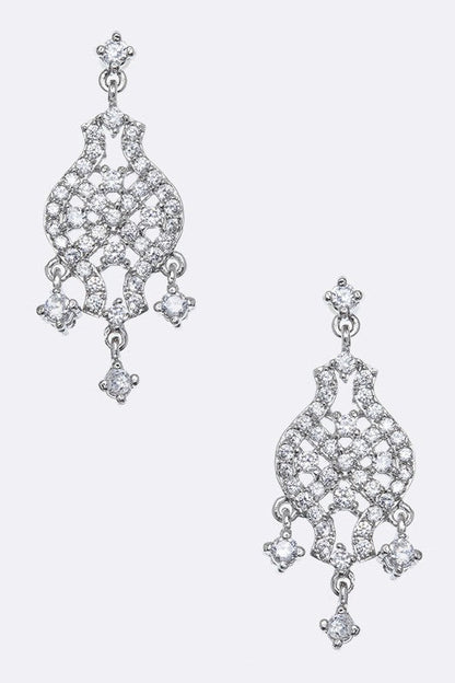 CZ Chandelier Earrings