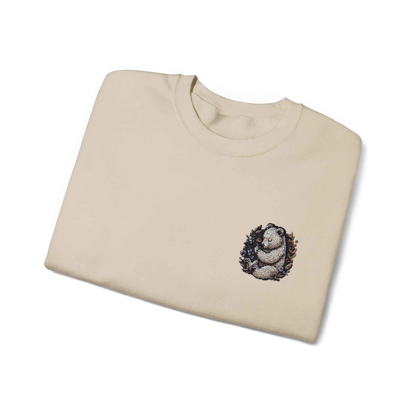 Custom Embroidered Sweatshirt Cozy Panda Crewneck Personalized Sweatshirt